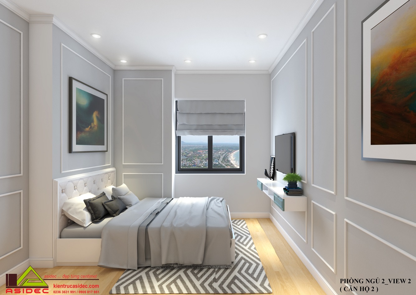 NỘI THẤT CĂN HỘ CỔ ĐIỂN 2 PN